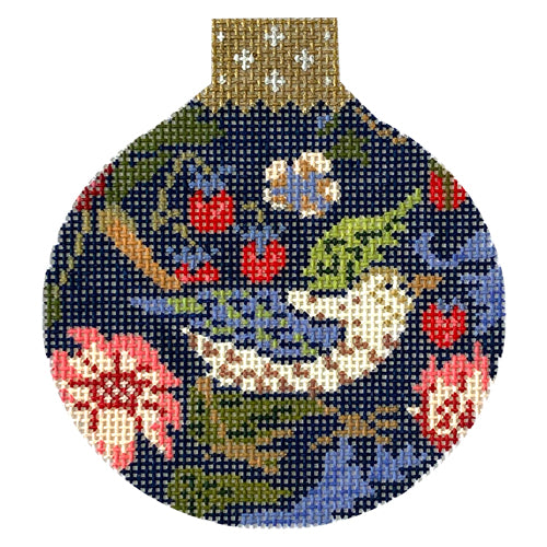 Strawberry Thief Reflection Painted Canvas Whimsy & Grace