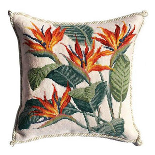 Strelitzia (Bird of Paradise) Needlepoint Kit Kits Elizabeth Bradley Design 
