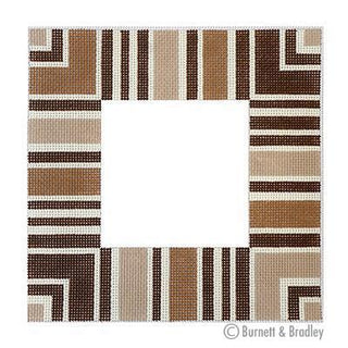 Strictly Striped Frame   Caf√© Painted Canvas Burnett & Bradley 
