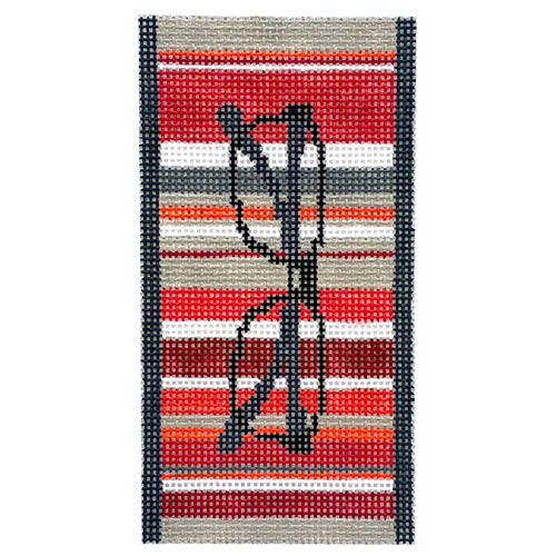 Stripes Eyeglass Case Painted Canvas Pippin  - 1