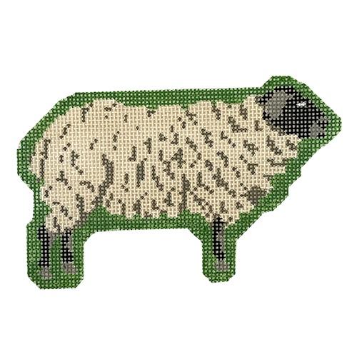 Suffolk Sheep Ornament Painted Canvas PIP & Roo  - 1