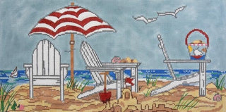 Summer / Adirondack Chairs Painted Canvas Susan Wallace Barnes 
