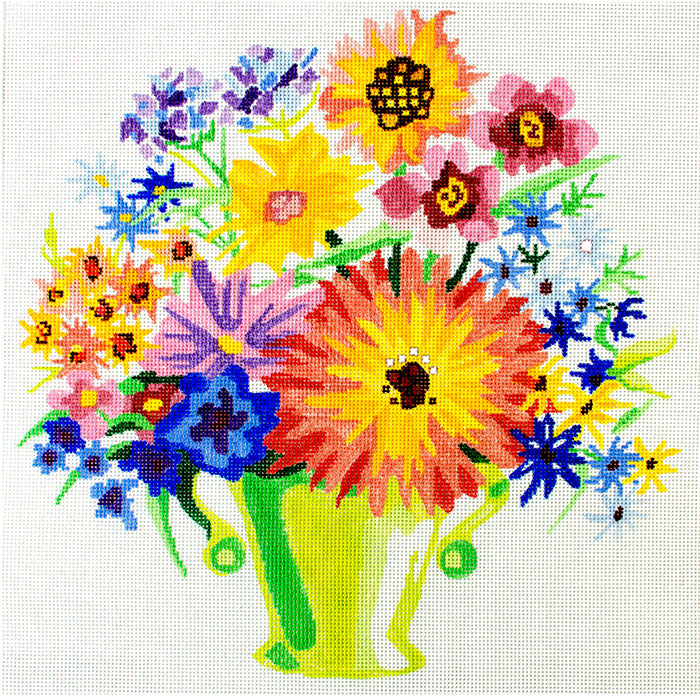 Summer Bouquet #18 Painted Canvas Jean Smith  - 1