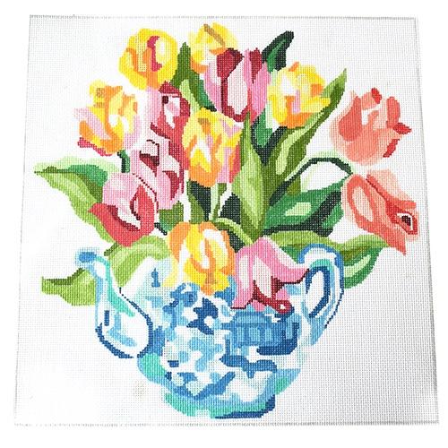 Summer Bouquet #5 Painted Canvas Jean Smith  - 1