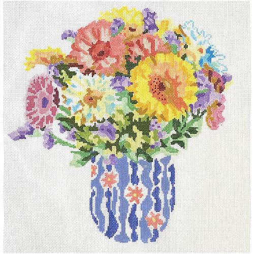 Summer Bouquet #6 Painted Canvas Jean Smith  - 1