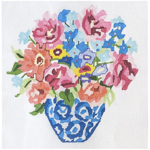 Summer Bouquet #7 Painted Canvas Jean Smith  - 1