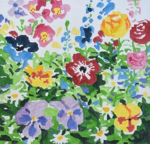 Summer Garden #2 Painted Canvas Jean Smith 