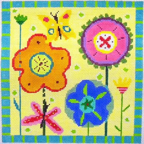 Summer Garden Painted Canvas Birds of a Feather 