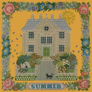 Summer Sampler Needlepoint Kit Kits Elizabeth Bradley Design Yellow 
