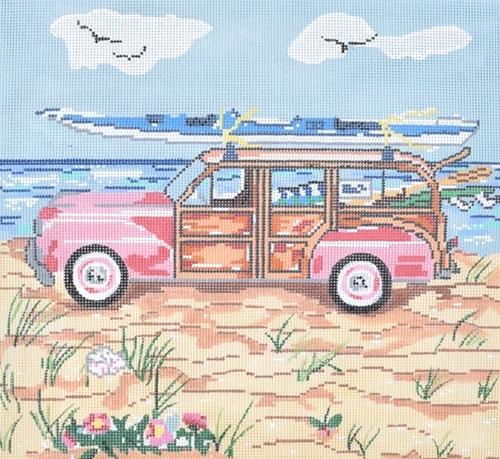 Summer Woody on 13 Painted Canvas Susan Wallace Barnes 