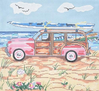 Summer Woody on 13 Painted Canvas Susan Wallace Barnes 
