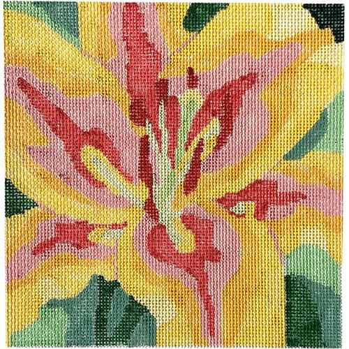 Summer Yellow Lily Painted Canvas Jean Smith  - 1