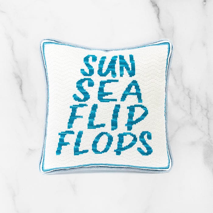 Sun Sea & Flip Flops Kit Kits Needlepoint To Go 