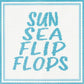 Sun Sea & Flip Flops Kit Kits Needlepoint To Go 