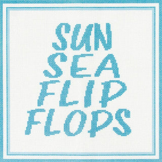 Sun Sea & Flip Flops Kit Kits Needlepoint To Go 
