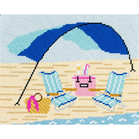 Sun Shade on 13 Canvas Printed Canvas Needlepoint To Go 