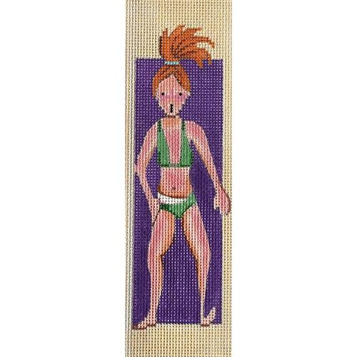 Sunburned Sunbather Painted Canvas Patti Mann 