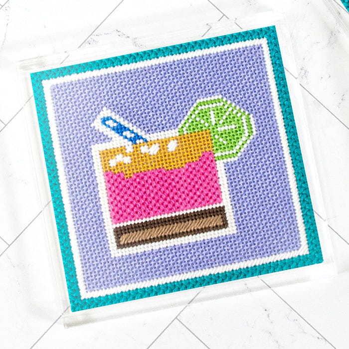 Love Needlepoint Kit, 7 x 5 Stitched in Yarn