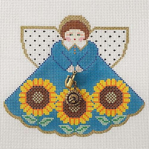 Sunflower Angel Painted Canvas Painted Pony Designs  - 1