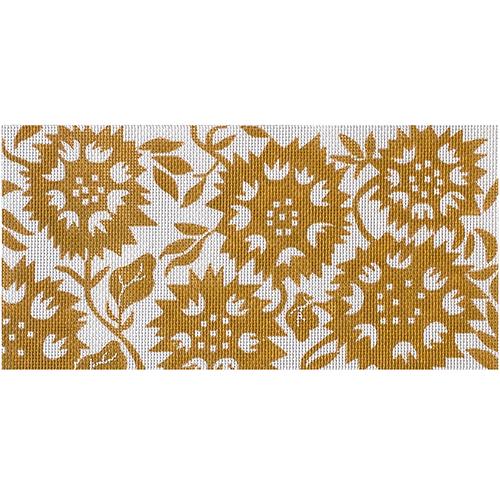 Sunflower Bolster in Yellow Painted Canvas All About Stitching/The Collection Design 