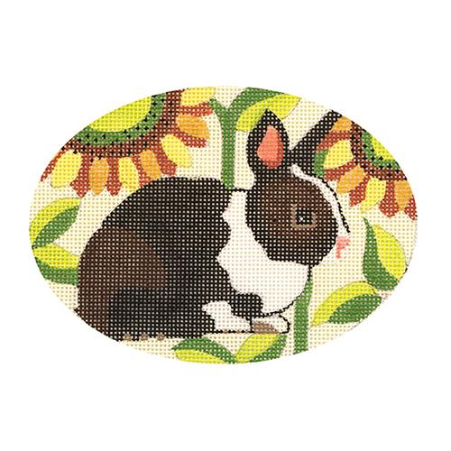 Sunflower Bunny Painted Canvas Melissa Prince Designs  - 1