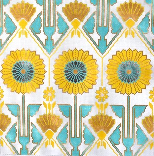 Sunflower - Sunglow Painted Canvas Cooper Oaks Design 