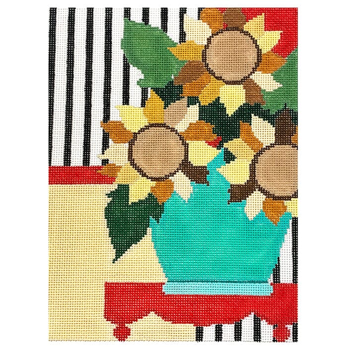Sunflowers Painted Canvas NeedleDeeva  - 1