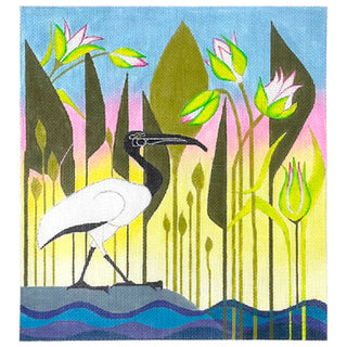 Sunrise at the Swamp on 13 Painted Canvas Zecca 
