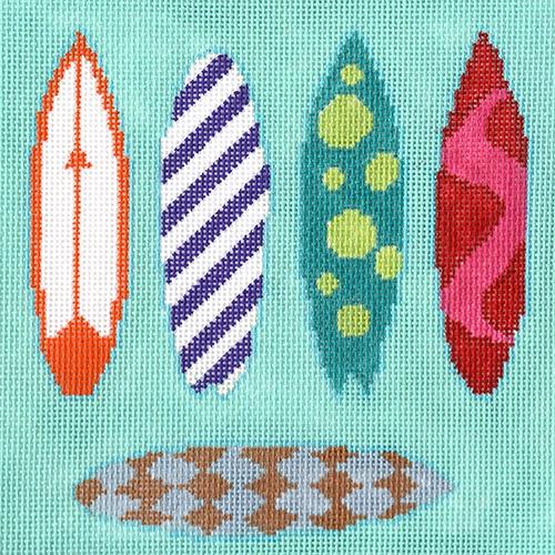 Surfboards Painted Canvas All About Stitching/The Collection Design  - 1