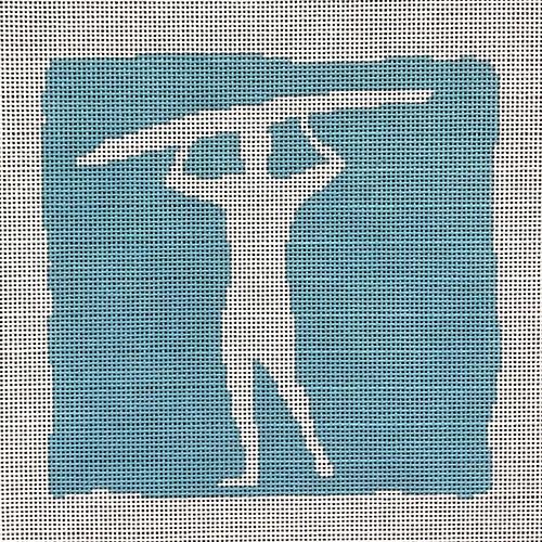 Surfer 1 Painted Canvas A Stitch in Time  - 1