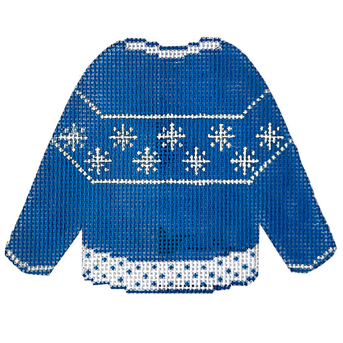 Sweater - Snowflakes with Stitch Guide Painted Canvas Danji Designs 