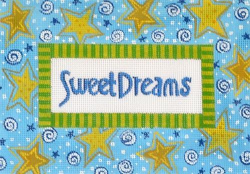 Sweet Dreams   Boy Painted Canvas Danji Designs  - 1