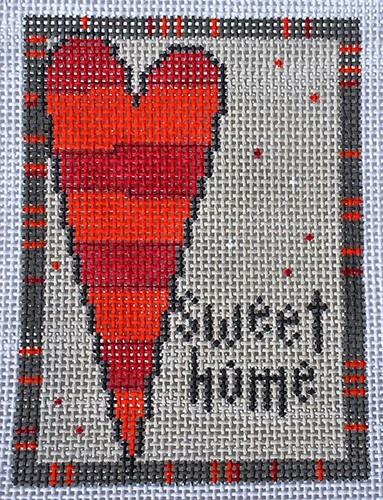 Sweet Home Heart Painted Canvas Pippin  - 1