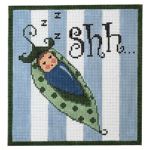 Sweet Pea Sleeping Boy Painted Canvas The Meredith Collection  - 1