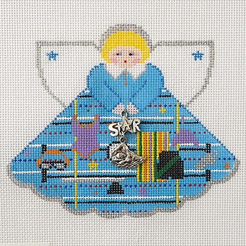 Swim Team Star Angel – Needlepoint.Com