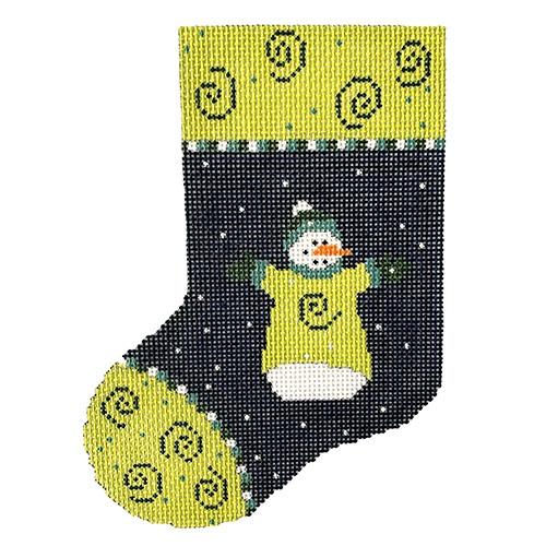 Swirl Snowman   Cole Painted Canvas Pippin  - 1