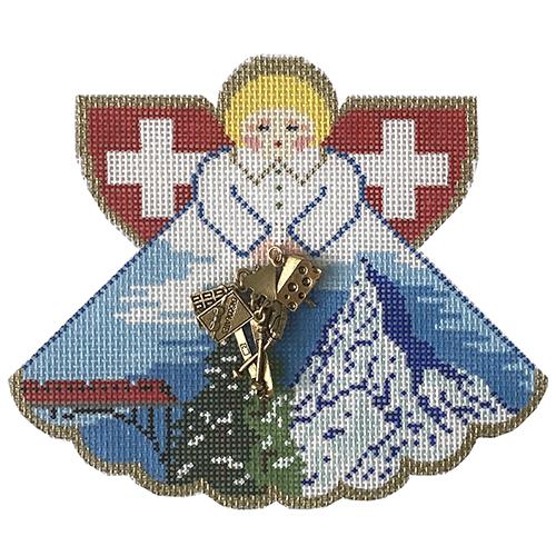 Switzerland Angel Painted Canvas Painted Pony Designs 
