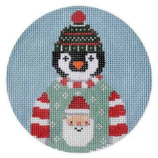 Tacky Sweater Party   Penguin Painted Canvas Burnett & Bradley 
