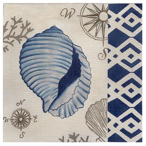 Tahitian Seashell Painted Canvas Love You More  - 1