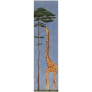Tall Giraffe Painted Canvas Madeleine Elizabeth 
