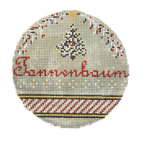 Tannenbaum Ornament Painted Canvas The Plum Stitchery 
