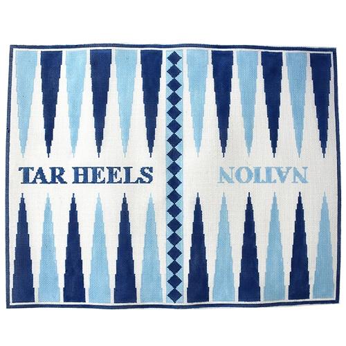 Tar Heel Nation Backgammon Painted Canvas HSN Designs 