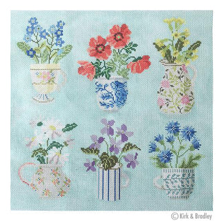 Tea Party Painted Canvas Kirk & Bradley 

