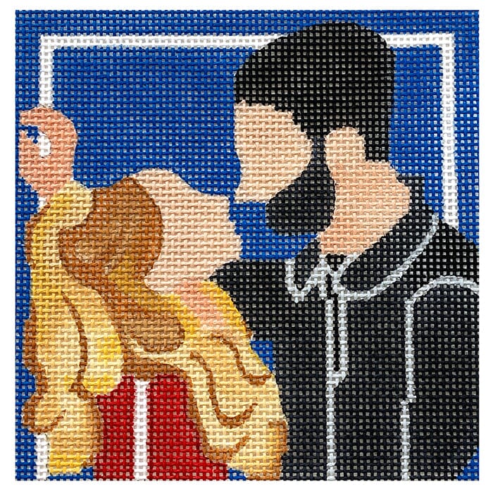 Ted Lasso Series Coaster   Roy & Keely Painted Canvas Melissa Prince Designs 
