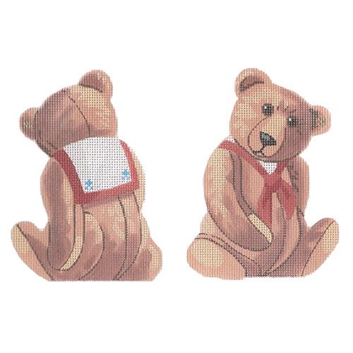 Teddy Bear Painted Canvas Labors of Love Needlepoint  - 1