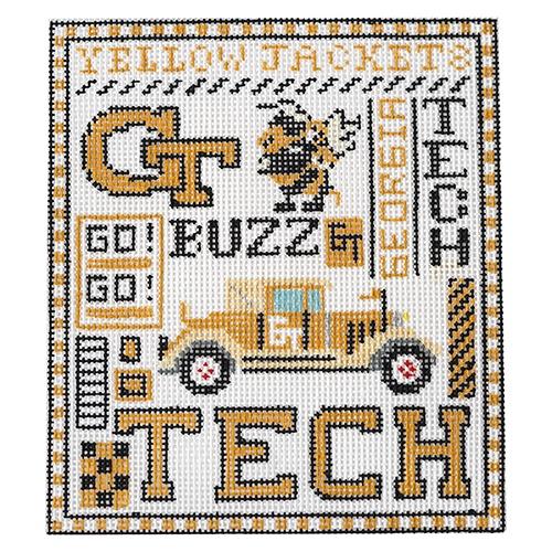 Teenie   Georgia Tech Painted Canvas The Meredith Collection 
