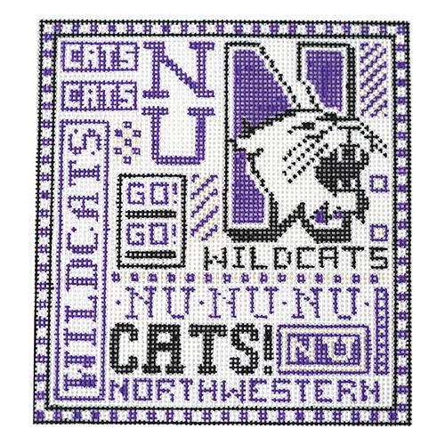 Teenie - Northwestern Painted Canvas The Meredith Collection 