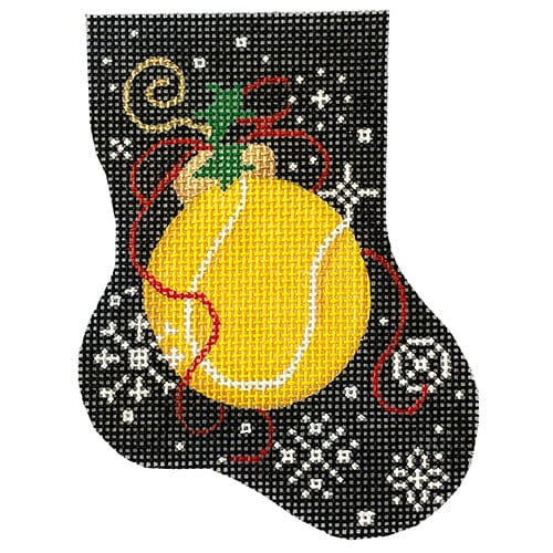 Tennis Mini Stocking Painted Canvas Associated Talents 