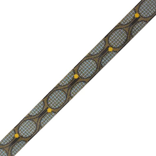Tennis Rackets Belt Painted Canvas Susan Roberts Needlepoint Designs Inc.  - 1