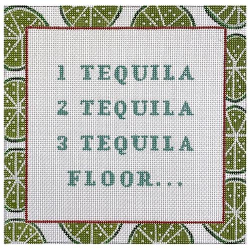 Tequila Helps Painted Canvas Eva Howard 